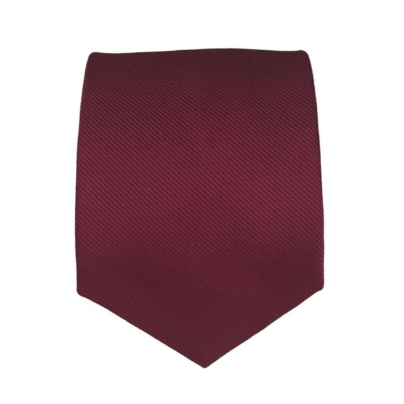 GIORGIO REDAELLI Solid Red Silk Tie ITALY 60"/ 3.7" EC - Picture 1 of 9